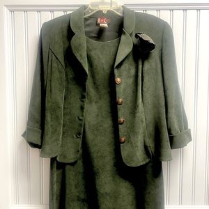 R & K Originals Sleeveless Shift Dress with Jacket. Sz 8P.